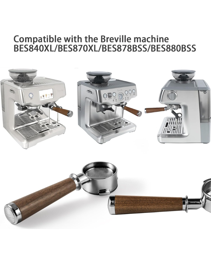 MHW-3BOMBER Bottomless Portafilter for Breville – 54mm بومبر بورتافلتر لمكينه برفيل حجم - Kshta