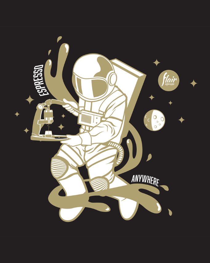 Flair Espresso Anywhere Space فلير تيشيرت إسبريسو في أي مكان سبيس - Kshta