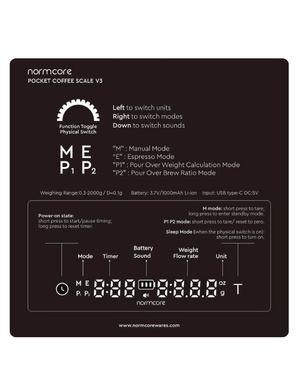Normcore Pocket Coffee Scale V3 نورمكور ميزان ميني - Kshta