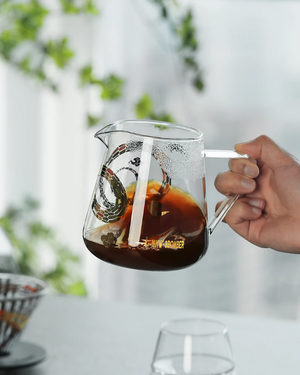 MHW-3BOMBER coffee server بومبر بوت قهوة زجاج - Kshta