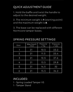 Normcore V5 Spring Loaded Tamper نورمكور تامبر سبرنك - Kshta
