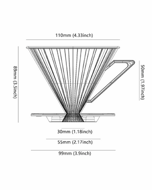 بومبر V60 موديل (Elf ) MHW-3BOMBER Elf Dripper - Kshta