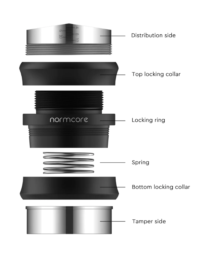 نورمكور موزع و تامبر NORMCORE TAMPER / DISTRIBUTOR COMBO