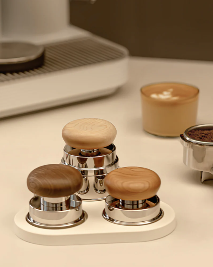 TIMEMORE PUCKS Espresso Accessories Set (Wooden Grip)  تايم مور سيت ملحقات الإسبريسو (الاصدار الخشبي ) - Kshta