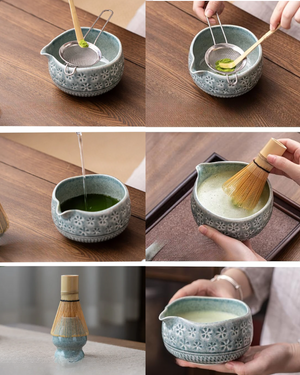 Matcha tea ceremonial set سيت تحضير ماتشا - Kshta