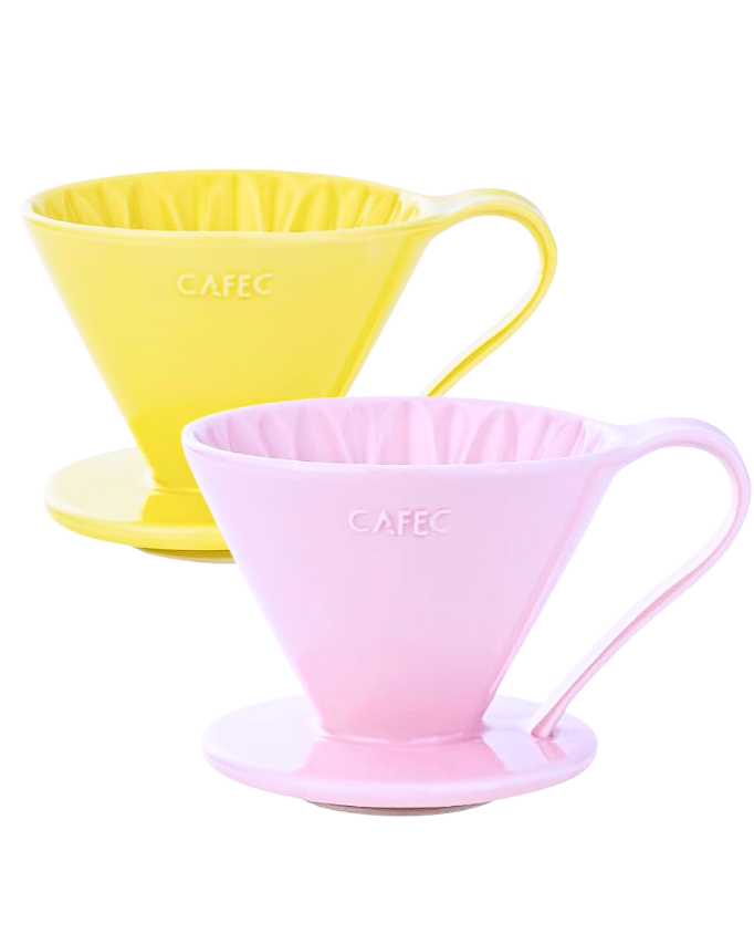 CAFEC V60 Flower Dripper  كافك سيراميك دريبر - Kshta