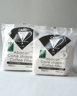 Cafec Abaca+ Cone-Shaped Paper Filter كافك ابكا بلس فلتر - Kshta