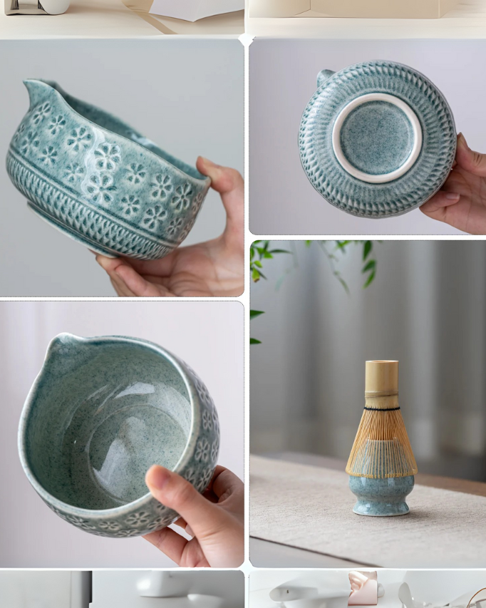 Matcha tea ceremonial set سيت تحضير ماتشا - Kshta