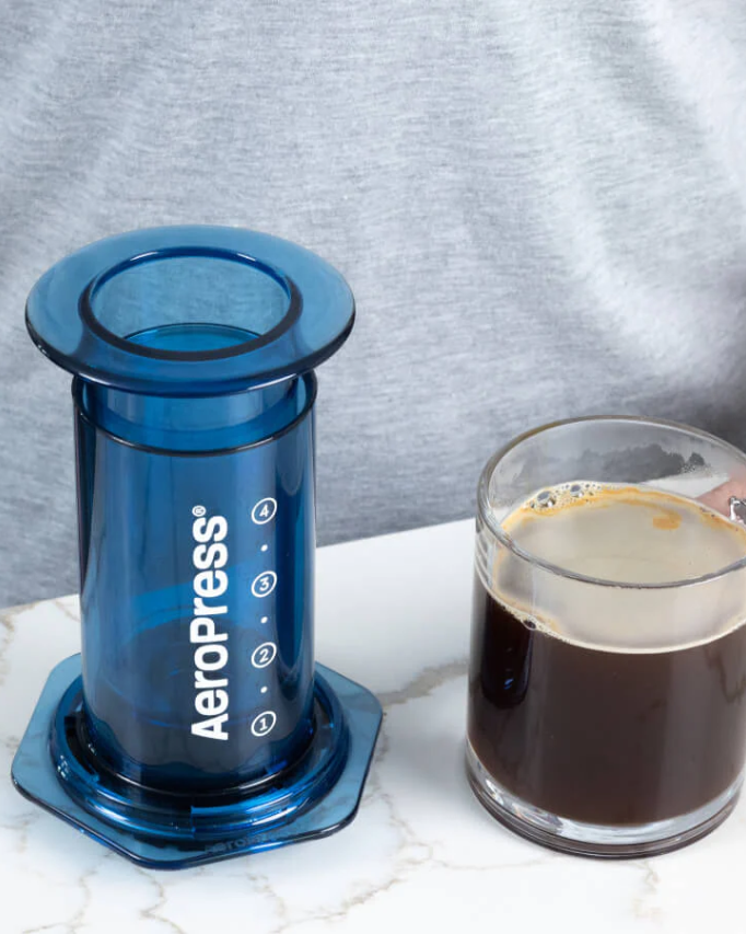 Aeropress  Clear Blue Coffee Press   ايروبرس ازرق - Kshta