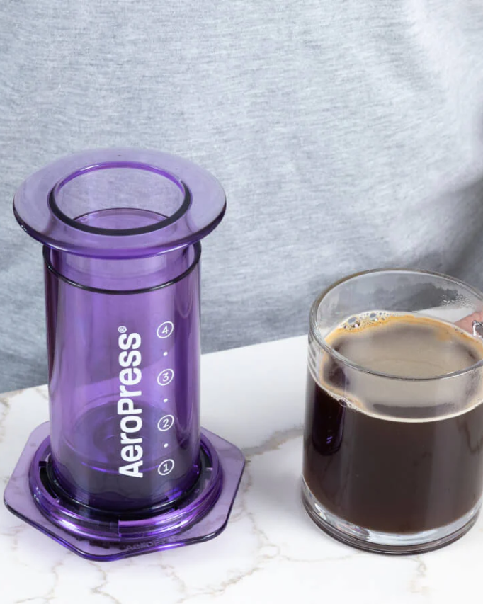 Aeropress Clear Purple Coffee Press   ايروبرس بنفسجي - Kshta