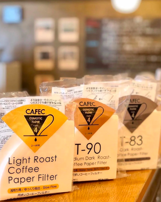 CAFEC light Roast v60 Paper Filter  كافك فلاتر للتحميص الخفيف - Kshta