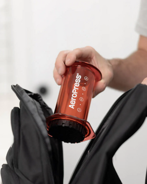 Aeropress Clear Red Coffee Press   ايروبرس احمر - Kshta
