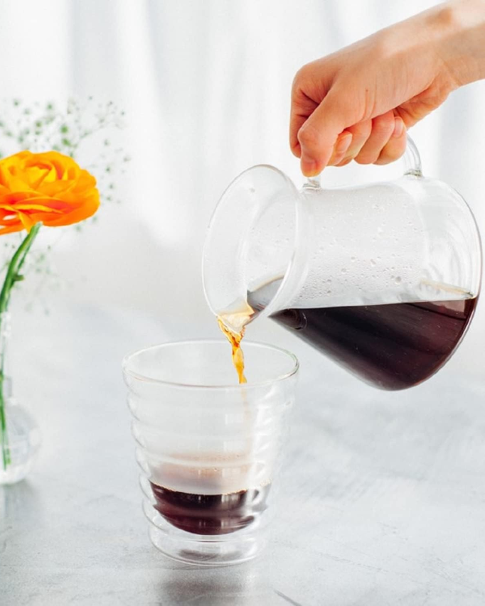 Hario V60 Simply Glass Pour Over Kit هاريو سيت دريبر سمبلي - Kshta