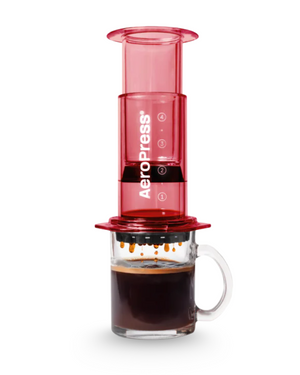 Aeropress Clear Red Coffee Press   ايروبرس احمر - Kshta
