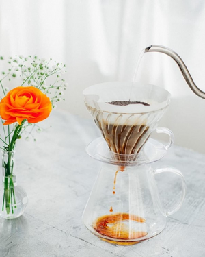 Hario V60 Simply Glass Pour Over Kit هاريو سيت دريبر سمبلي - Kshta