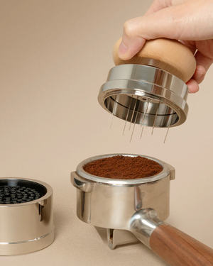 TIMEMORE PUCKS Espresso Accessories Set (Wooden Grip)  تايم مور سيت ملحقات الإسبريسو (الاصدار الخشبي ) - Kshta