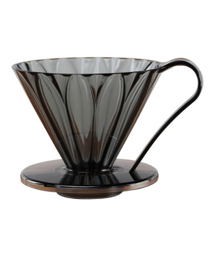 Cafec Flower Dripper Tritan -Black Plastic كافك فلور دريبر - Kshta