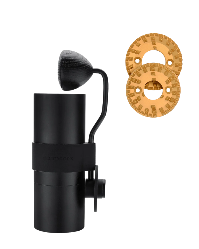 Normcore Manual Coffee Grinder V2 Ghost Burr   نورمكور مطحنة يدوية تروس كوست - Kshta