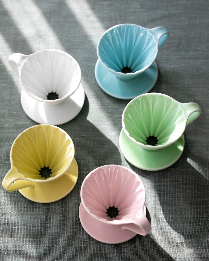 CAFEC V60 Flower Dripper  كافك سيراميك دريبر - Kshta