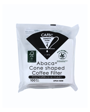 Cafec Abaca+ Cone-Shaped Paper Filter كافك ابكا بلس فلتر - Kshta