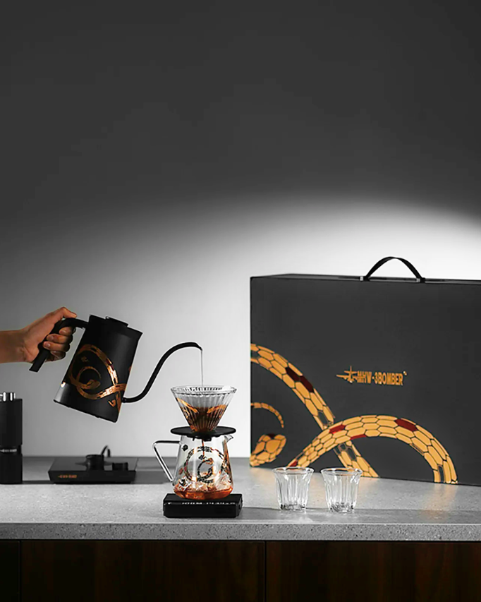 MHW-3BOMBER Serpent Collection Pour Over Coffee Gift Box  بومبر سيربنت سيت دريبر - Kshta