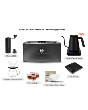 TIMEMORE C3S (Fish Pro version) Coffee Suitcase  تايم مور حقيبة ادوات قهوة - Kshta