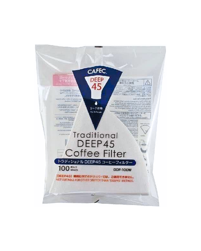 Cafec Traditional DEEP45 paper filter  كافك فلاتر ديب 45 تردشنال - Kshta