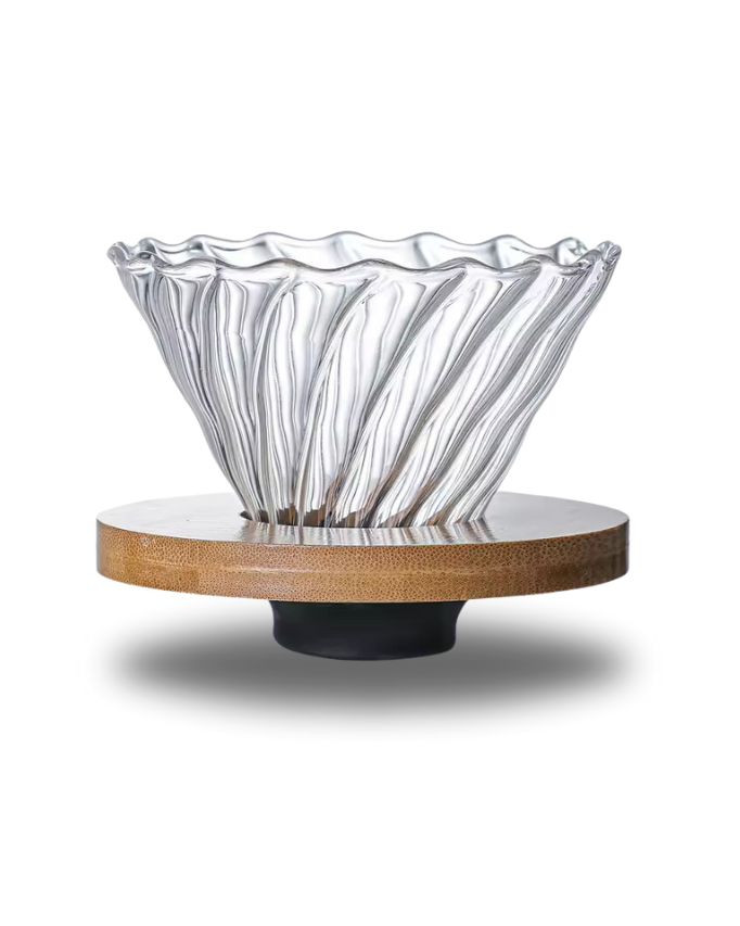 V60 Glass Coffee dripper   V60 زجاجي