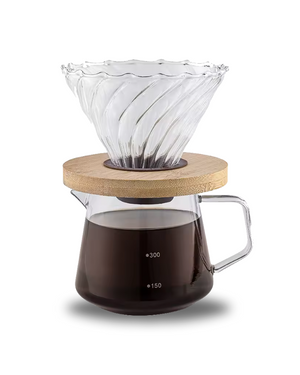 V60 Glass Coffee dripper   V60 زجاجي