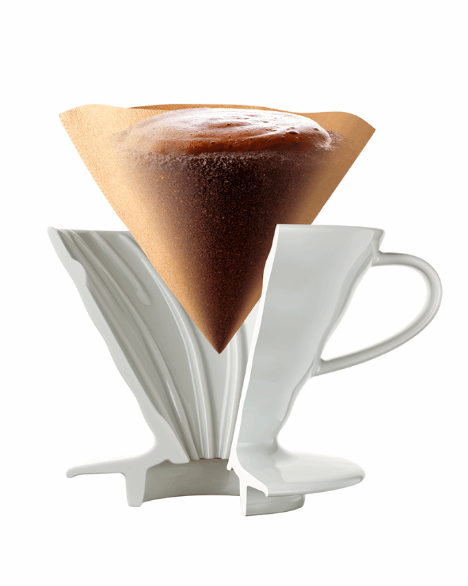 هاريو V60 سيراميك   Hario V60 Ceramic Dripper - Kshta